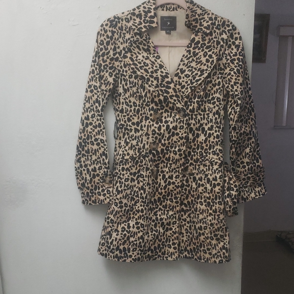 Forever Link Leopard Print Coat